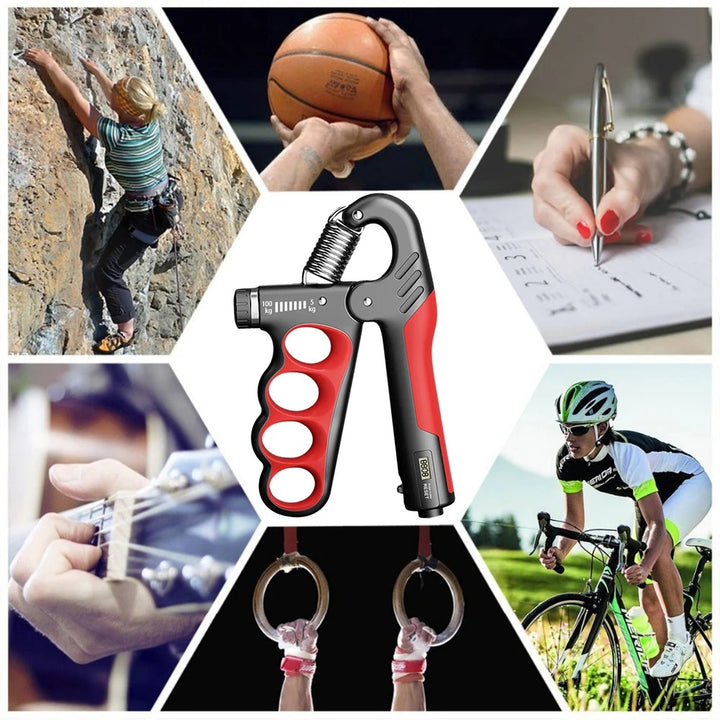 Premium Adjustable 5-100KG Grip Strength Trainer with Counter – Hand Gripper for Muscle Building, Wrist Expander & Fitness Training – Durable Stainless Steel, Non-Slip Design for Gym, Therapy, and Injury Recovery – Ideal for Athletes & Musicians