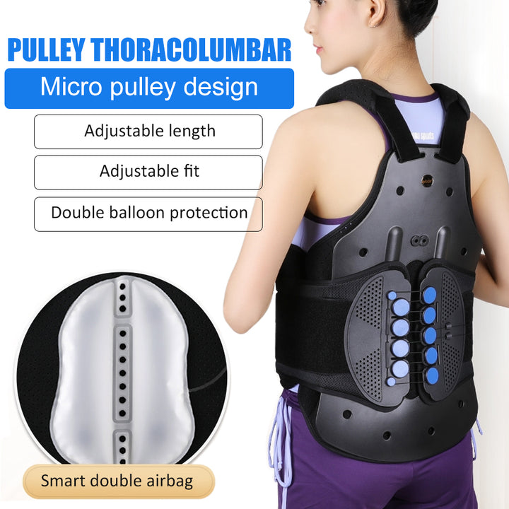 Premium Adjustable Back Brace Posture Corrector for Scoliosis & Hunchback Relief, Pain Relief, Lightweight & Breathable 