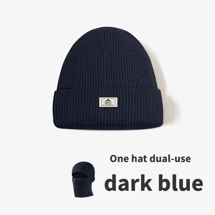 Premium Winter Balaclava Hat – 2-in-1 Knitted Ski Mask Beanie for Men, Windproof, Warm, Cold-Resistant Earmuff Cap for  