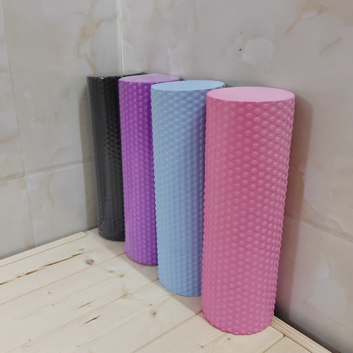 Premium EVA-Schaum-Yoga-Roller für Pilates und Home-Workouts, 9,5 cm Durchmesser, 29,7 cm Länge, verbessertes hexagonales Design für effektive Muskelregeneration und Flexibilität