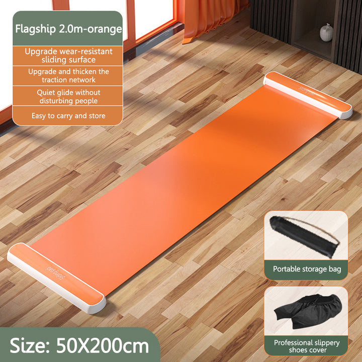 Premium Glide Training Mat for Fitness & Sports – Portable Sliding Mat for Ice Hockey, Roller Skating, Leg & Core Workout 