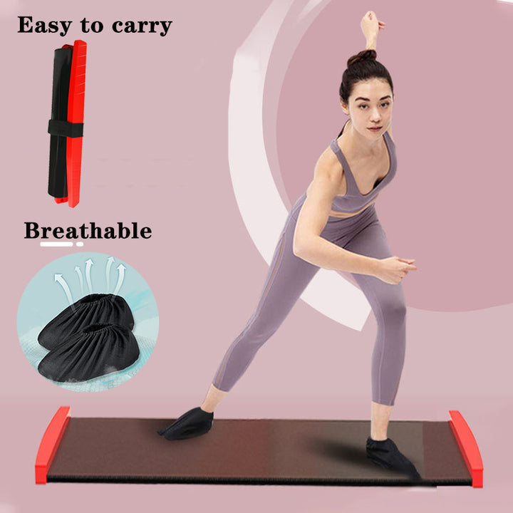Premium Glide Training Mat for Fitness & Sports – Portable Sliding Mat for Ice Hockey, Roller Skating, Leg & Core Workout 
