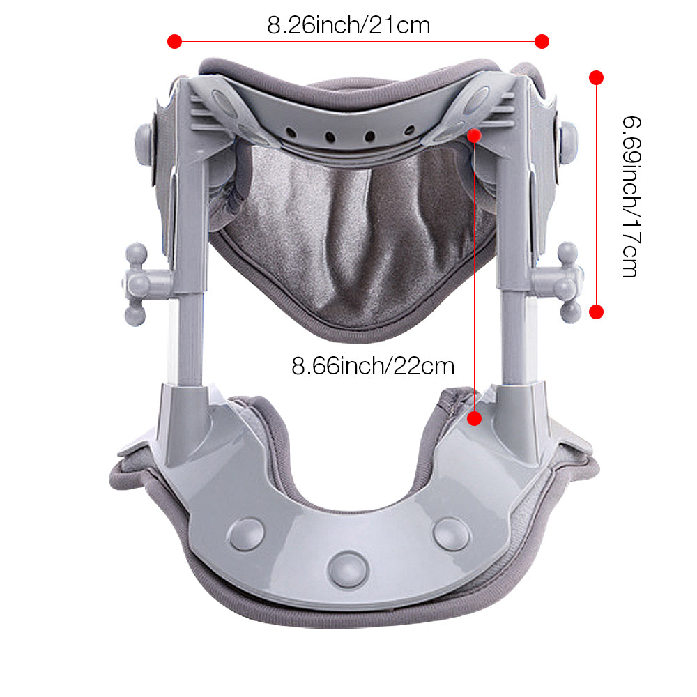 Premium Adjustable Neck Brace Support Orthosis for Pain Relief, Ergonomic Cervical Collar with 360° Sponge Wrap and Traction 