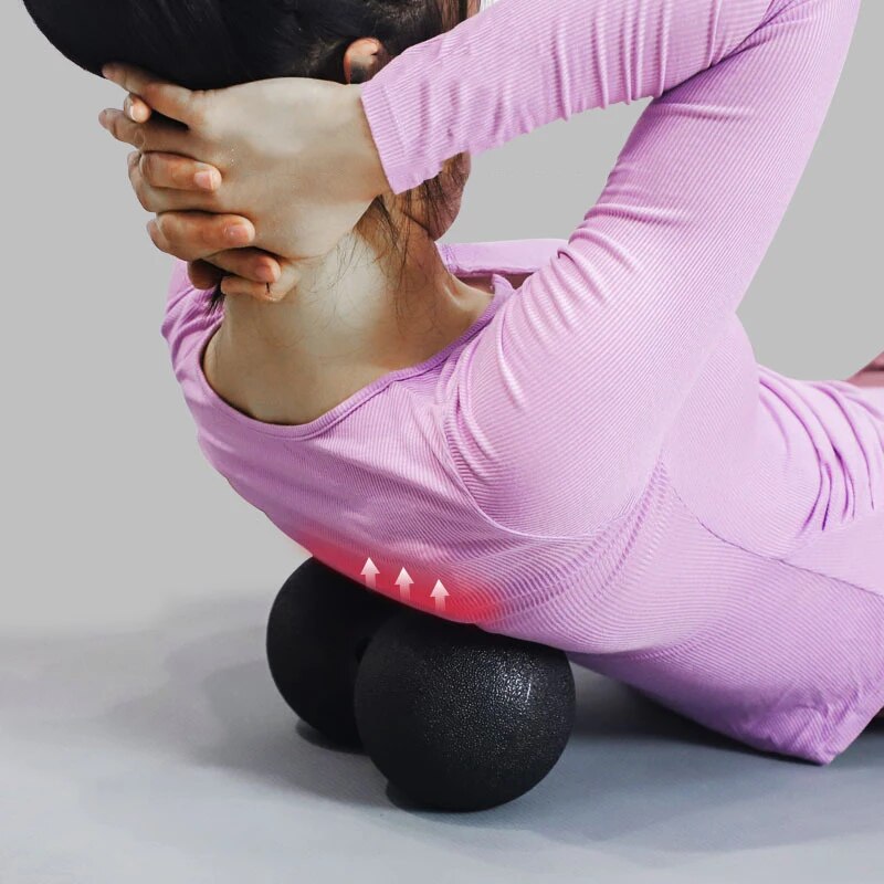 Premium EPP Lacrosse Myofascia Peanut Massage Ball for Pain Relief, High-Density Yoga Ball for Fitness, Body Fascia Exercise