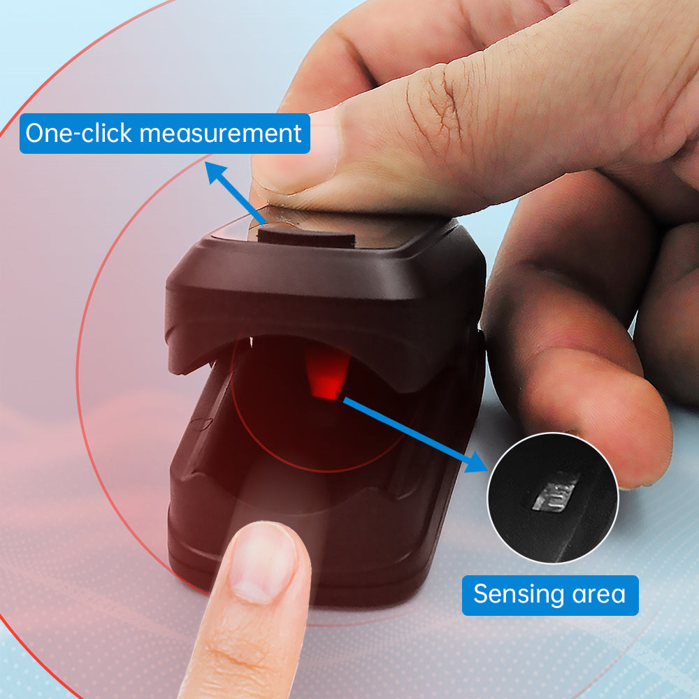 Premium Fingertip Pulse Oximeter – SPO2, Heart Rate, and Perfusion Index Monitor with OLED Display, Fast 8-Second Reading