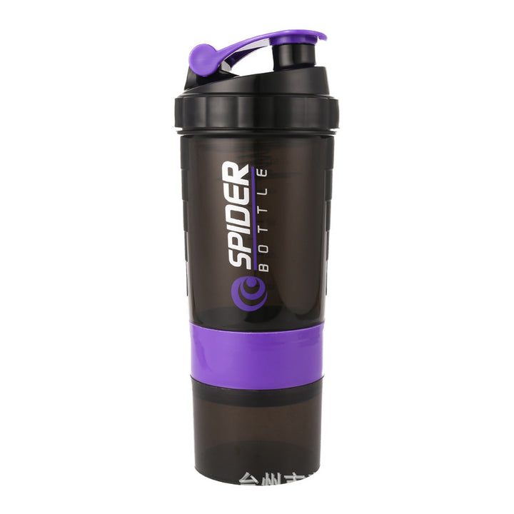 Premium 500ml Portable Protein Shaker Bottle – High Capacity Drinking Container with Powder Case, Plastic Blender for Sports