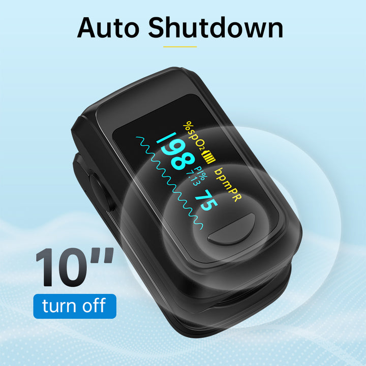 Premium Fingertip Pulse Oximeter – SPO2, Heart Rate, and Perfusion Index Monitor with OLED Display, Fast 8-Second Reading
