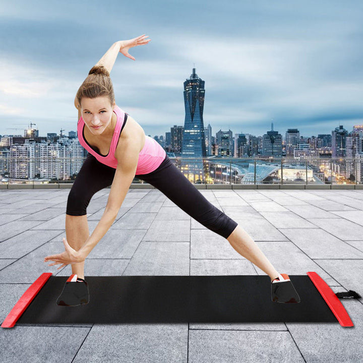 Premium Glide Training Mat for Fitness & Sports – Portable Sliding Mat for Ice Hockey, Roller Skating, Leg & Core Workout 