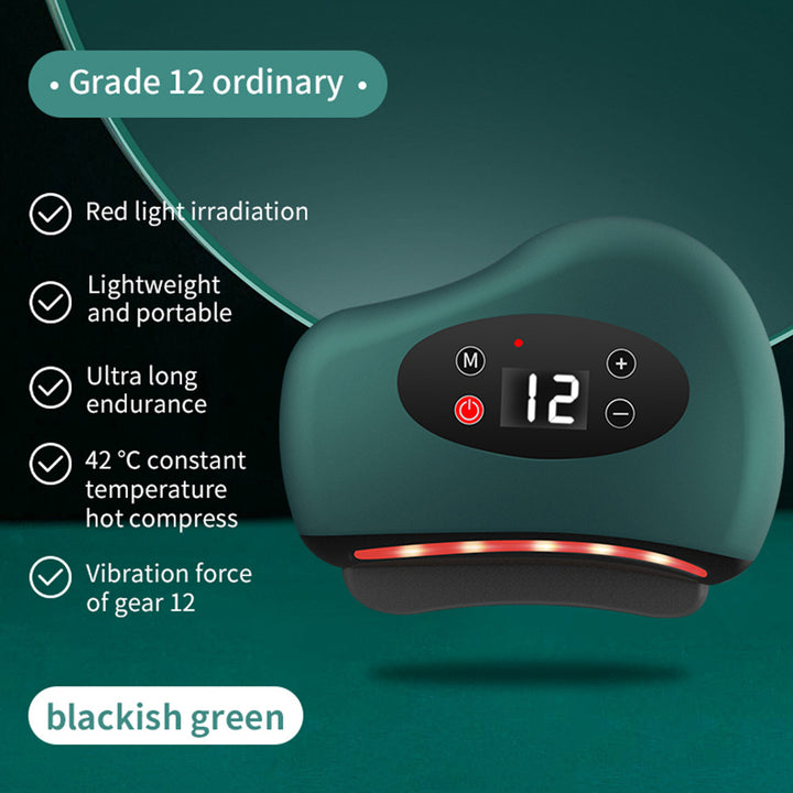 High Quality Electric Guasha Massager with Heating & Vibration – Hot Compress Eye & Face Tool for Skin Lifting & Wrinkle 