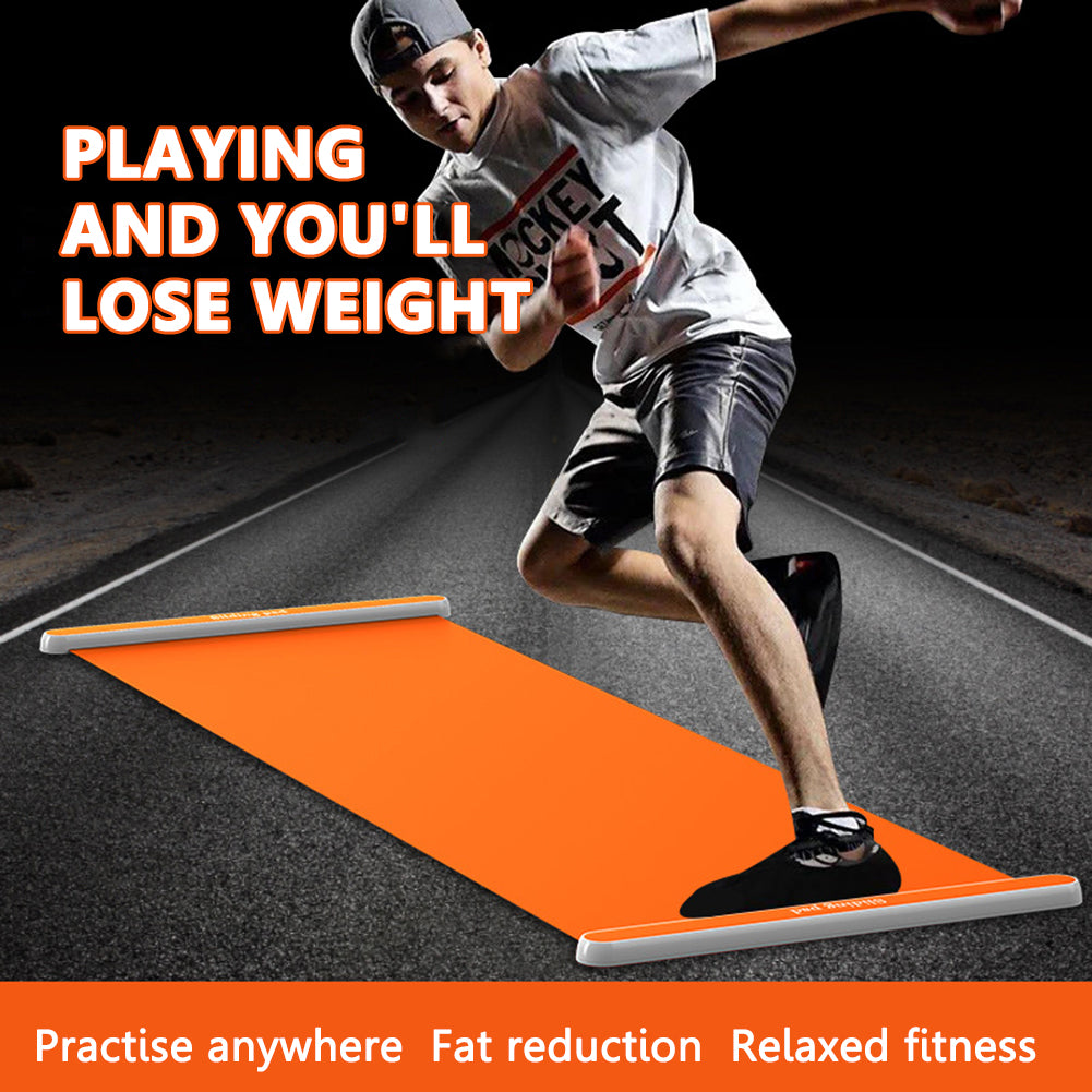 Premium Glide Training Mat for Fitness & Sports – Portable Sliding Mat for Ice Hockey, Roller Skating, Leg & Core Workout 