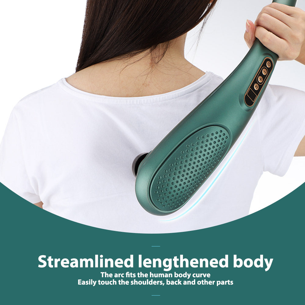 Premium Electric Massage Hammer Stick - Wireless Handheld Heating Vibration Instrument for Cervical Vertebra, Waist, and Back