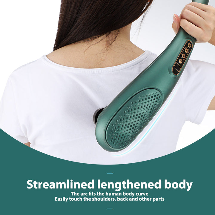 Premium Electric Massage Hammer Stick - Wireless Handheld Heating Vibration Instrument for Cervical Vertebra, Waist, and Back
