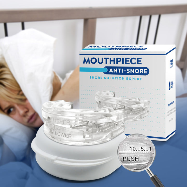 Premium Anti-Snoring Mouth Guard for Teeth Grinding & Sleep Apnea Relief – Comfortable, Reusable Sleep Aid with Storage Box