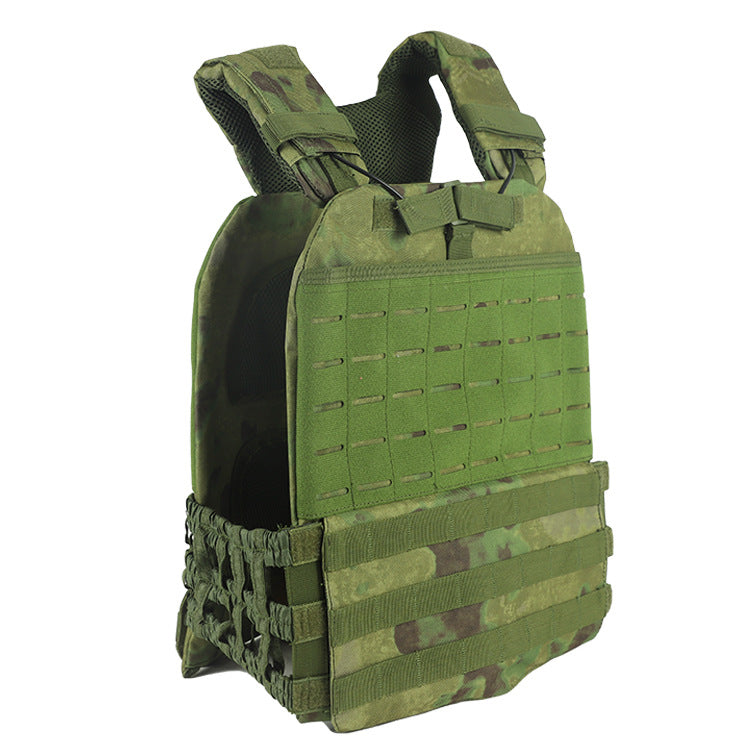 Premium Tactical Hunting Vest for Men – Camouflage Plate Carrier, 900D Outdoor Sports Fitness, Weighted Training Vest,