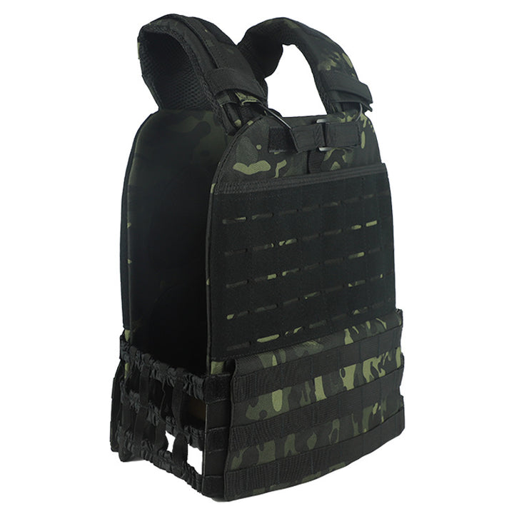 Premium Tactical Hunting Vest for Men – Camouflage Plate Carrier, 900D Outdoor Sports Fitness, Weighted Training Vest,