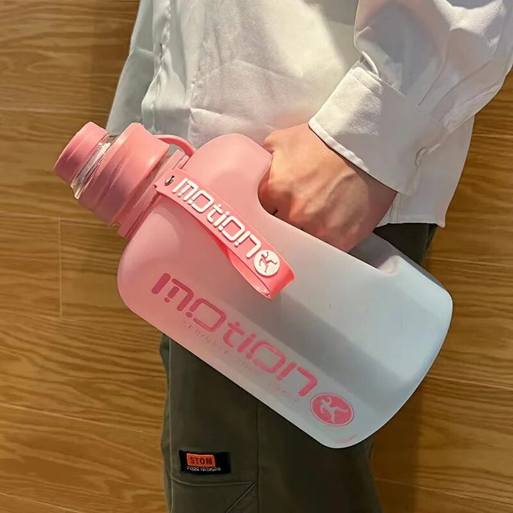 Premium 2.2L Large Capacity Sports Water Bottle – BPA-Free, Gradient Plastic, Portable Kettle with Straw, Leak-Proof, Ideal 