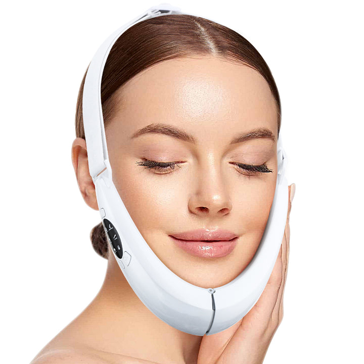 Luxury V Face Massager – 5 Modes Red & Blue Light Facial Beauty Device, Anti-Aging, Skin Tightening, Lifting V-Line Instrument, Rechargeable, Lightweight Design for Home Spa Treatments