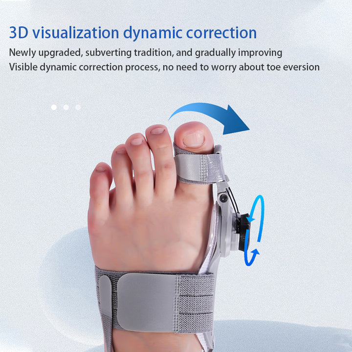 High-Quality Bunion Corrector Unisex Toe Separator for Hallux Valgus – Adjustable, Rotatable Toe Straightener, Foot Care 