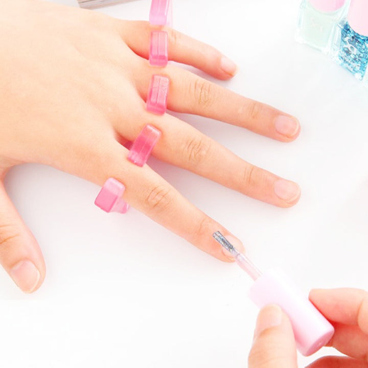 Premium Soft Silicone Toe and Finger Separators – Flexible Nail Polish Pedicure Tools for Spa and Home Use, Comfortable