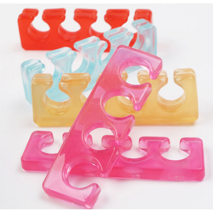 Premium Soft Silicone Toe and Finger Separators – Flexible Nail Polish Pedicure Tools for Spa and Home Use, Comfortable
