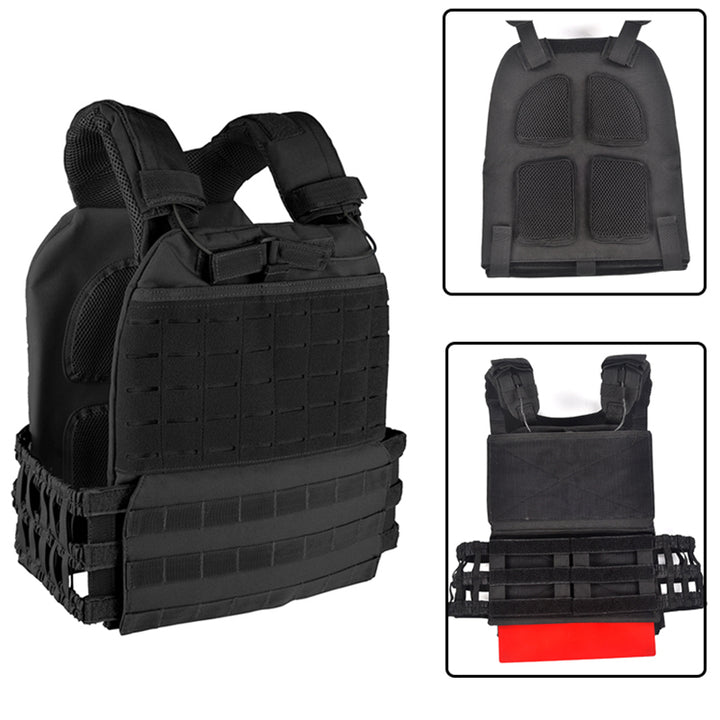 Premium Tactical Hunting Vest for Men – Camouflage Plate Carrier, 900D Outdoor Sports Fitness, Weighted Training Vest,