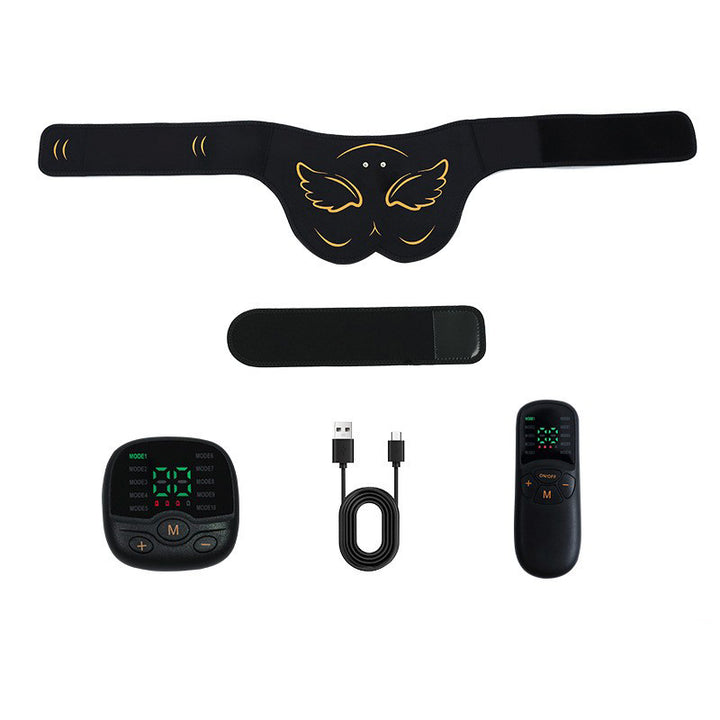 Premium EMS Hip Trainer with Remote Control | 10 Modes & 30 Intensity Levels for Buttocks Toning and Muscle Stimulation | USB Rechargeable Body Massager