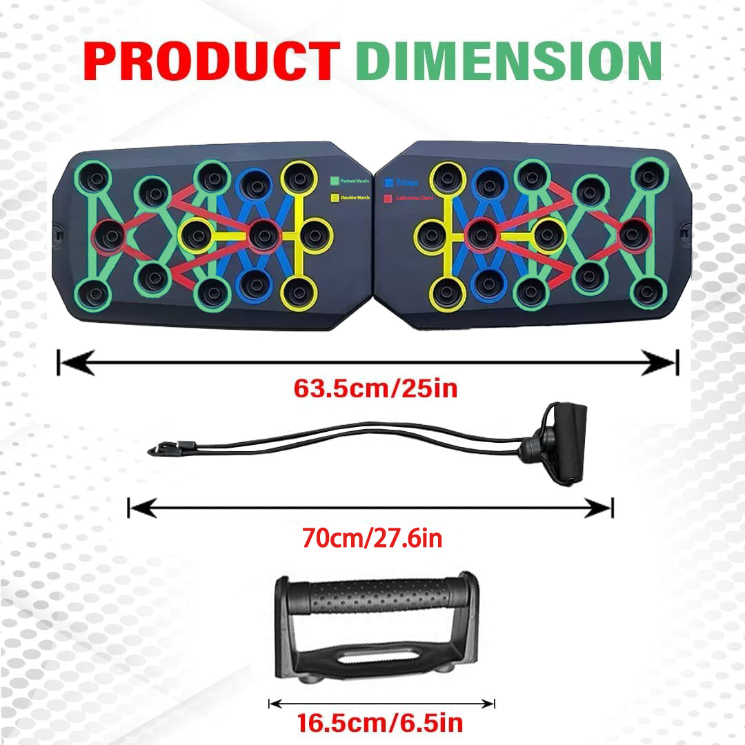 Premium Push-up Board Set – Portable Multifunctional Fitness Equipment for Chest, Abs, Arms & Back Training, Foldable, 