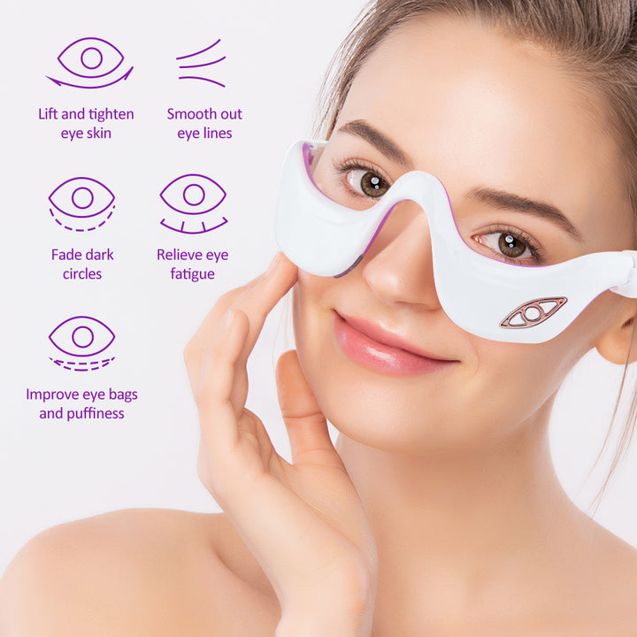 Premium Electric Eye Massager - Anti-Aging Eye Care Tool, Rechargeable Device with Vibration, Heat Compress, and Pulse