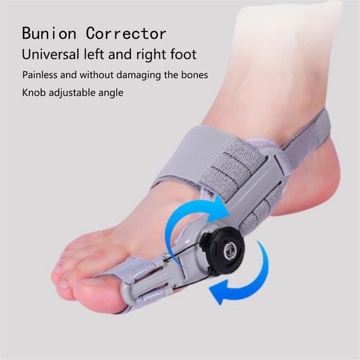 High-Quality Bunion Corrector Unisex Toe Separator for Hallux Valgus – Adjustable, Rotatable Toe Straightener, Foot Care 