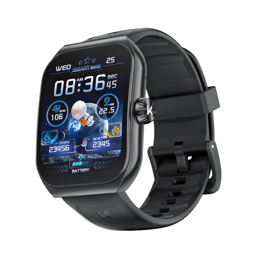 Premium Smartwatch for Men & Women, 1.96" AMOLED, Bluetooth Calling, 100+ Sport Modes, IP68 Waterproof, Health Monitoring, Sleep & Stress Tracking, Wireless Charging