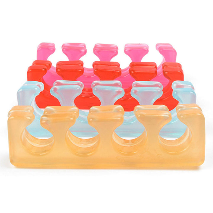 Premium Soft Silicone Toe and Finger Separators – Flexible Nail Polish Pedicure Tools for Spa and Home Use, Comfortable