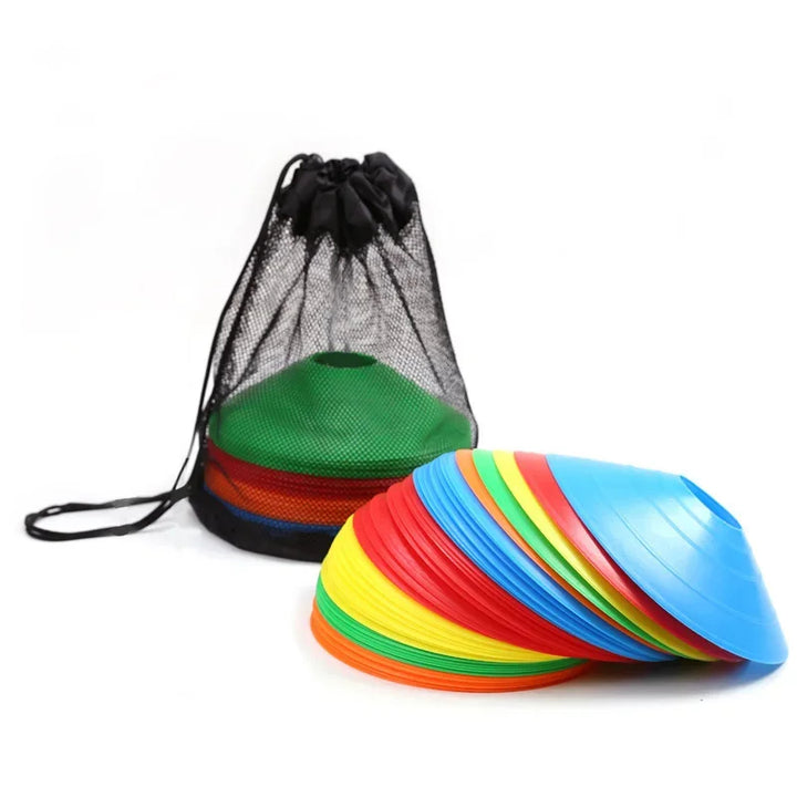 Premium Soccer Training Cones – Set of 10/20/30/50 Agility Discs for Football & Sports Training – Durable PE Material, Bright