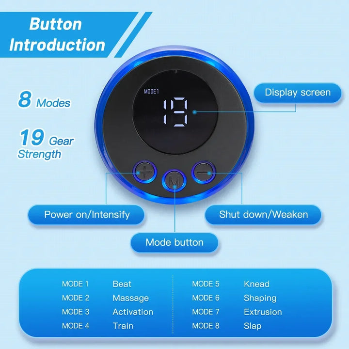 High Quality EMS Facial Lifting Massager, Muscle Stimulator Face Beauty Device, Skin Tightening & Anti-Wrinkle Machine, Dark 