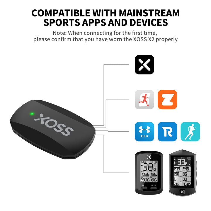 Premium Chest Strap Heart Rate Monitor – Bluetooth & ANT+ for Cycling, Running, Hiking, Fitness, Smart Bicycle Sensor