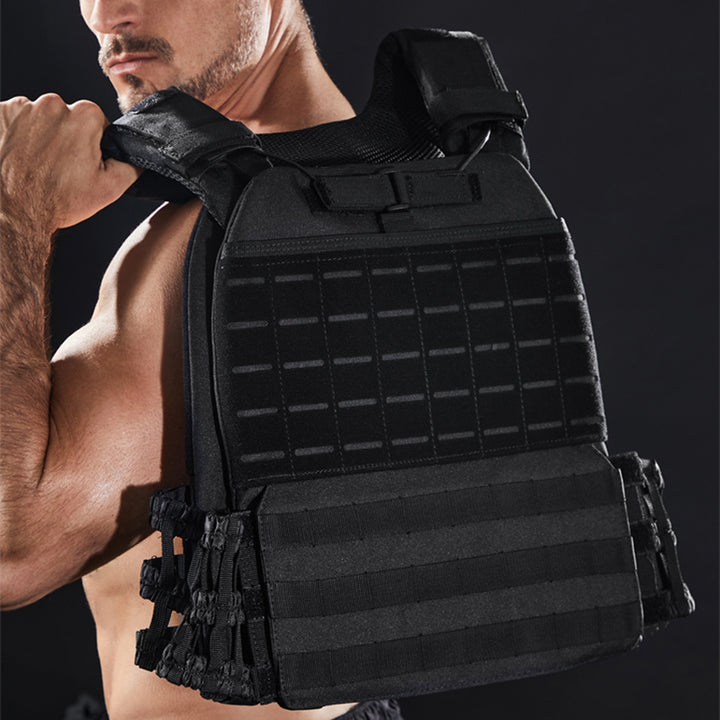 Premium Tactical Hunting Vest for Men – Camouflage Plate Carrier, 900D Outdoor Sports Fitness, Weighted Training Vest,