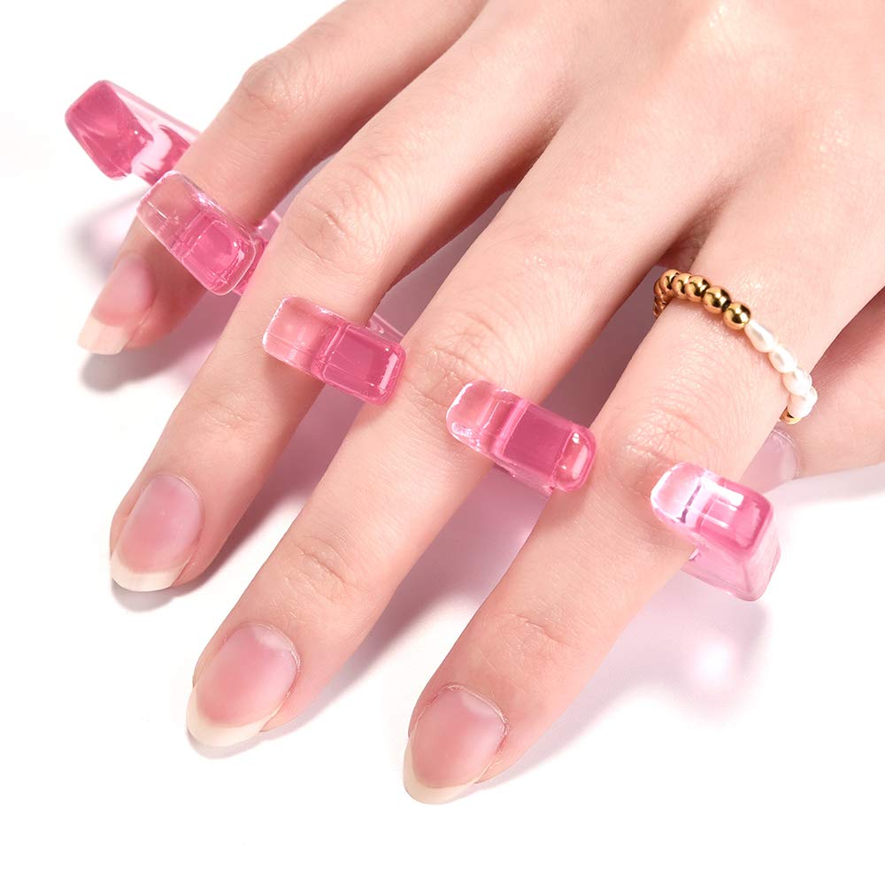 Premium Soft Silicone Toe and Finger Separators – Flexible Nail Polish Pedicure Tools for Spa and Home Use, Comfortable