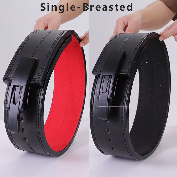 Premium 13MM Weight Lifting Belt with Lever Buckle – Heavy Duty Gym Powerlifting Belt for Men & Women, Competition Level 