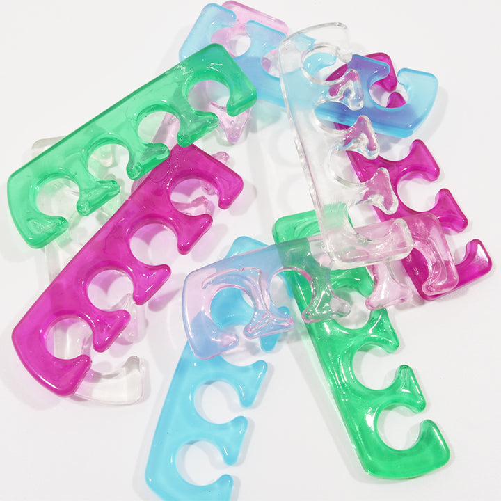 Premium Soft Silicone Toe and Finger Separators – Flexible Nail Polish Pedicure Tools for Spa and Home Use, Comfortable