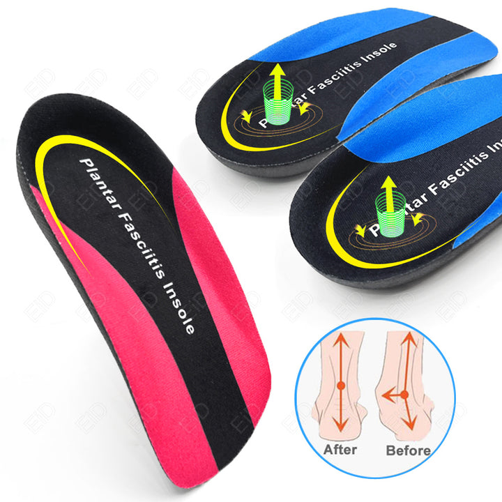 High-Quality Arch Support Insoles for Men & Women - Orthopedic Cushion Pads for Shoes, Shock Absorption & Anti-Slip 