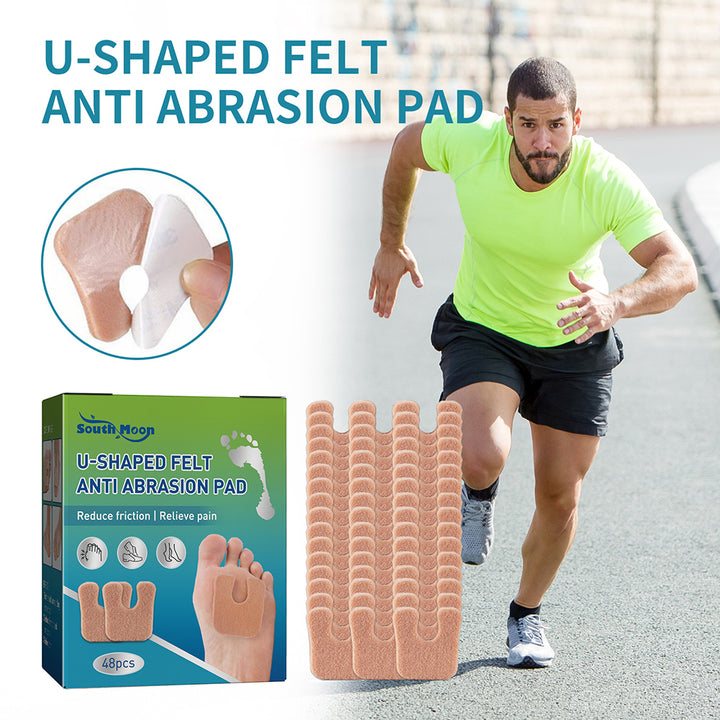 Premium 48pcs Toe Protector Pads for Bunion & Callus Relief | Friction Reduction Foot Care U-Shaped Cushions for Pain and 