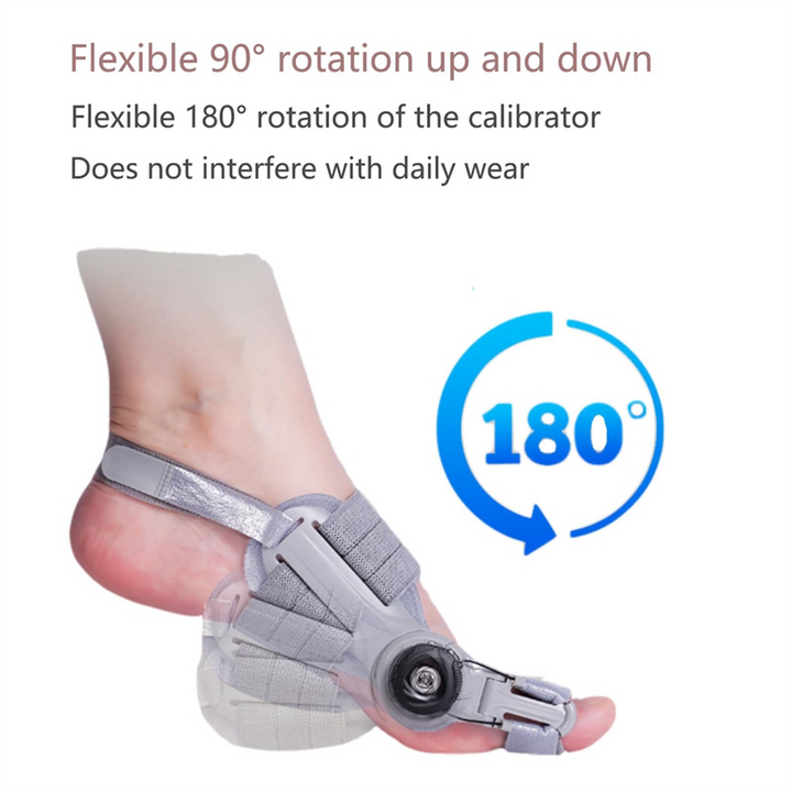 High-Quality Bunion Corrector Unisex Toe Separator for Hallux Valgus – Adjustable, Rotatable Toe Straightener, Foot Care 
