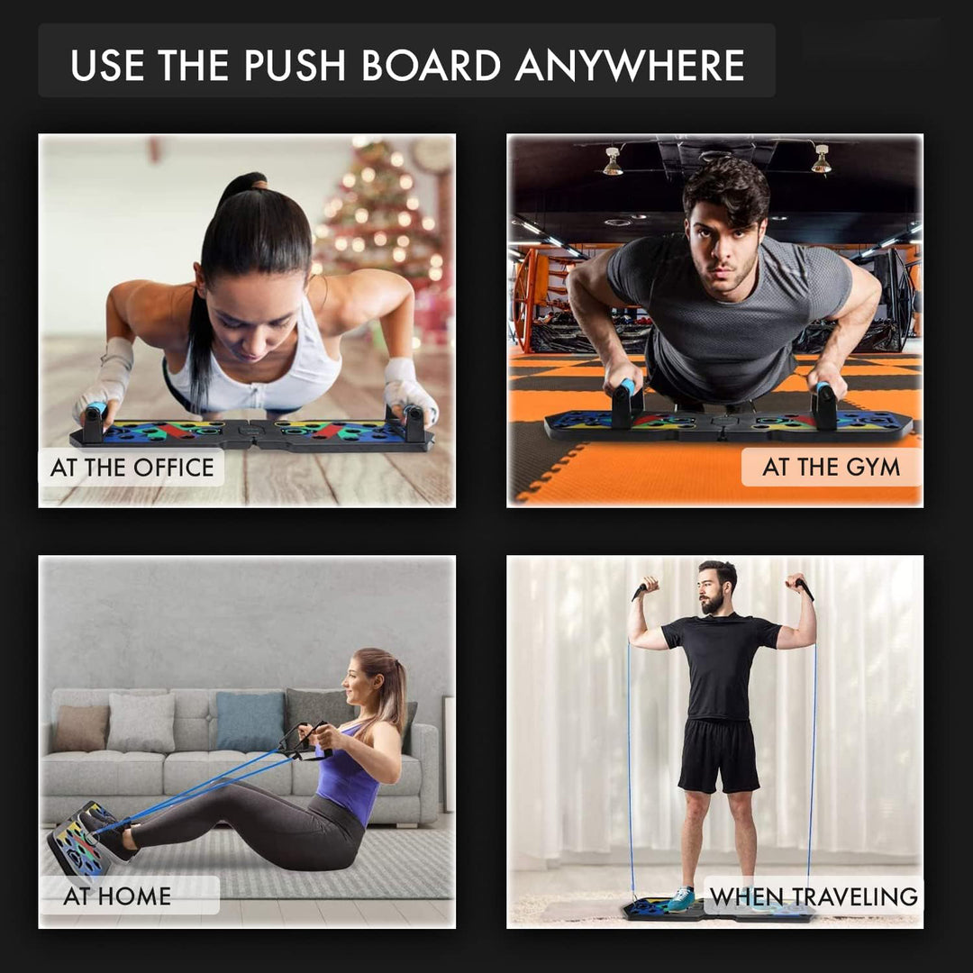 Premium Push-up Board Set – Portable Multifunctional Fitness Equipment for Chest, Abs, Arms & Back Training, Foldable, 