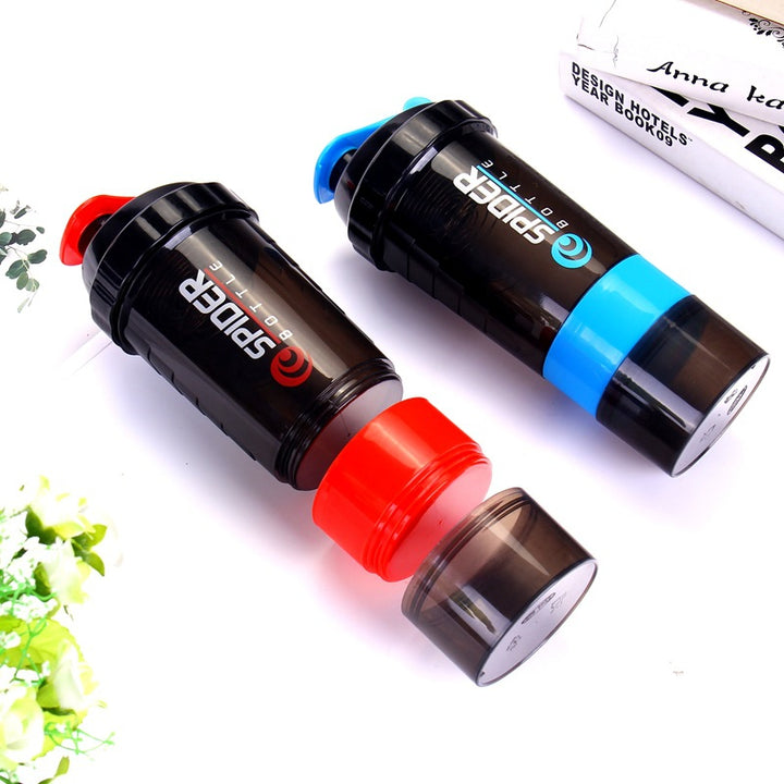 Premium 500ML Portable Protein Powder Shaker Bottle – High Capacity Sports Blender with Powder Case – Plastic Water Cup for Gym & Fitness – Modern, Leak-Proof Design