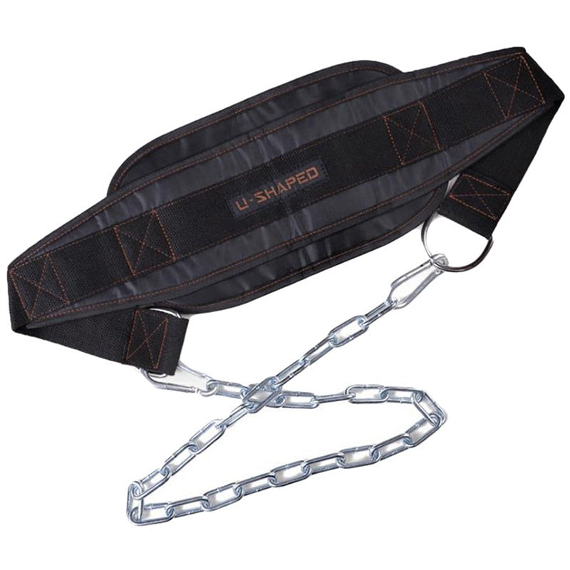 Premium Thicken Weight Lifting Belt with Chain – Dipping Belt for Pull Up, Chin Up, Kettlebell, Barbell, Bodybuilding, 
