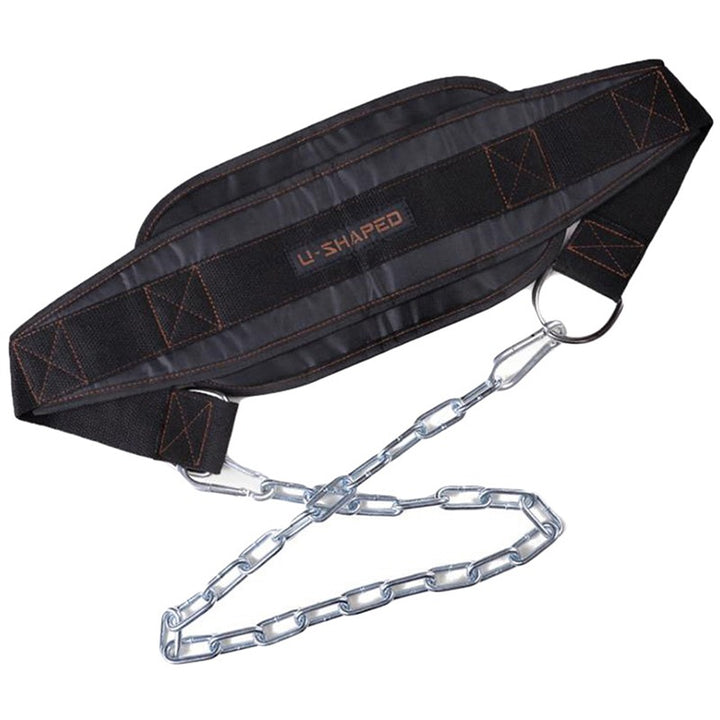 Premium Thicken Weight Lifting Belt with Chain – Dipping Belt for Pull Up, Chin Up, Kettlebell, Barbell, Bodybuilding, 