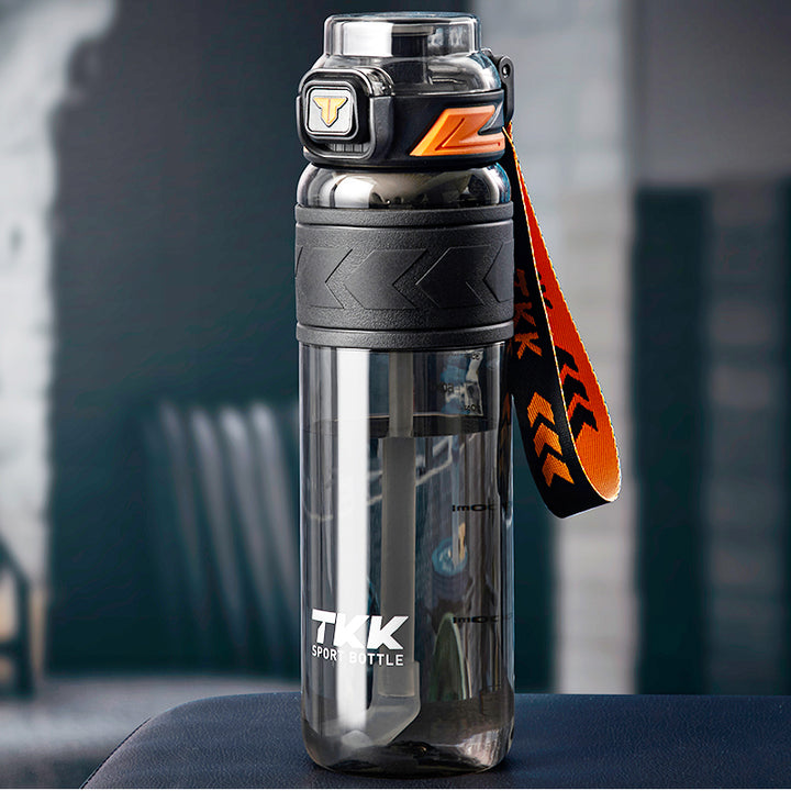Premium Tritan Water Bottle – 1000ml/1500ml Portable Fitness Kettle with Straw, BPA-Free, Durable, Leak-Proof, Ideal for 