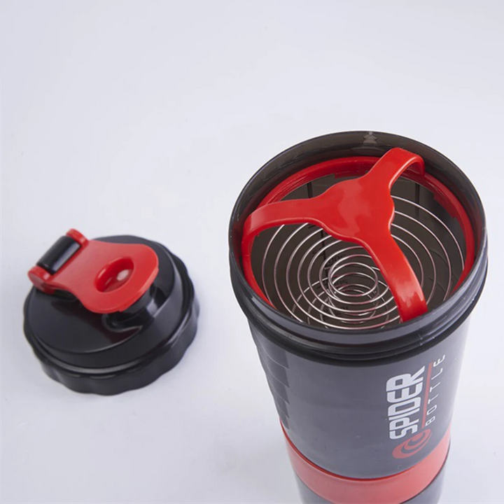 Premium 500ML Portable Protein Powder Shaker Bottle – High Capacity Sports Blender with Powder Case – Plastic Water Cup for Gym & Fitness – Modern, Leak-Proof Design