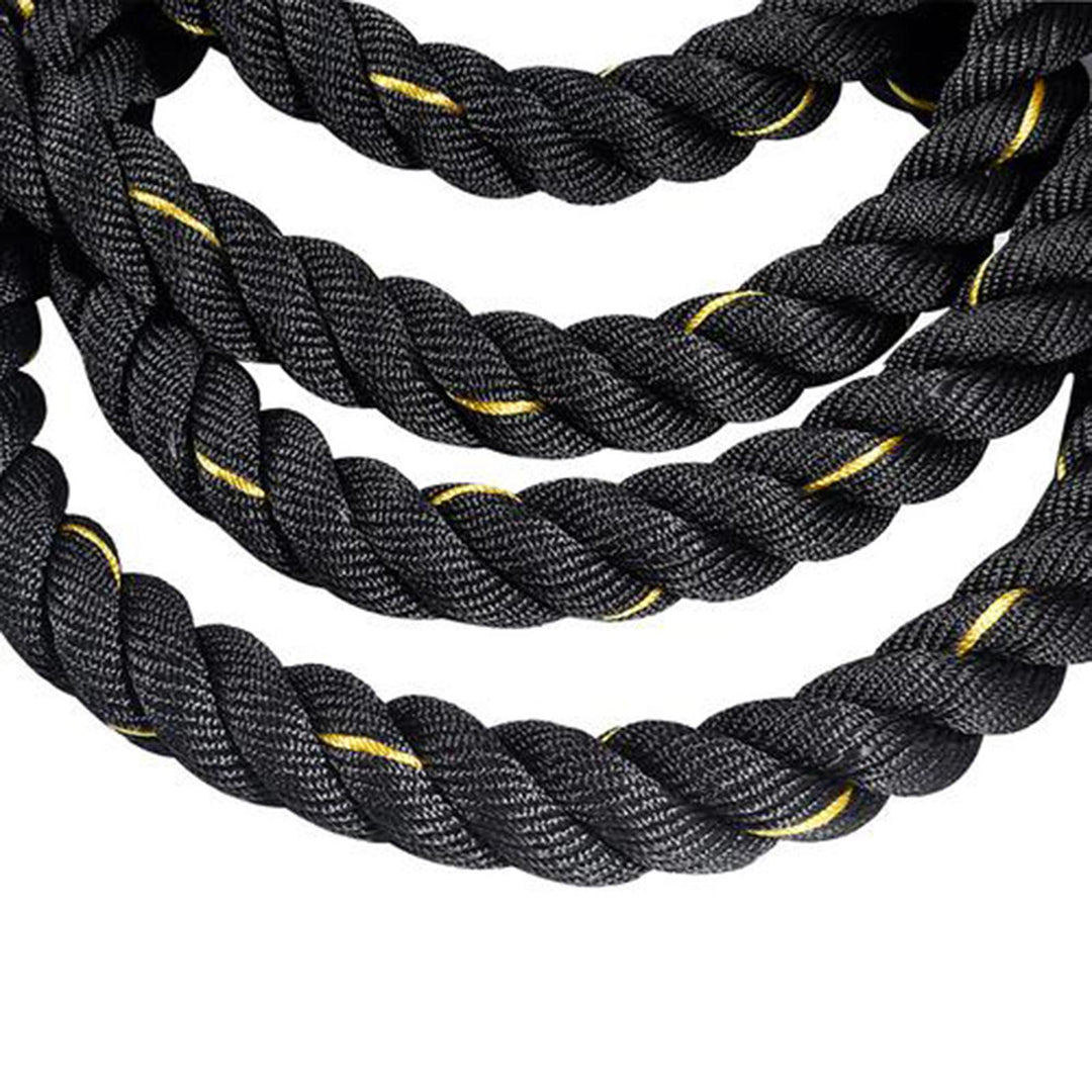 Premium Weighted Jump Rope – 9ft/9.8ft Heavy Skipping Battle Rope for Power & Strength Training – Durable Polyester, Comfort 