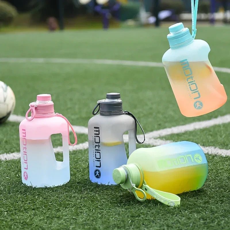 Premium 2.2L Large Capacity Sports Water Bottle – BPA-Free, Gradient Plastic, Portable Kettle with Straw, Leak-Proof, Ideal 