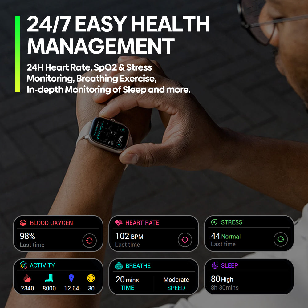 Luxury GPS Smartwatch – 2.15" AMOLED Display with Built-in GPS, Fitness Tracking, Bluetooth Calling, and 100+ Sports Modes